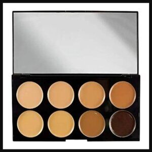 Makeup Revolution Cover & Conceal Palette | Medium–Dark | 8-Shade Makeup Compact